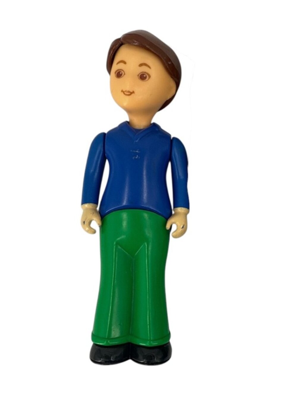 Little Tikes vintage Family Figure Man / Dad Long Sleeve blue Top green pants